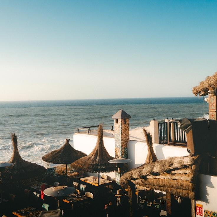 Entertainment zone at night in Spain